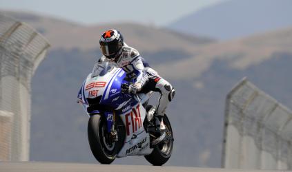 Sachsenring, Libere 2: <br> Jorge Lorenzo si porta in vetta
