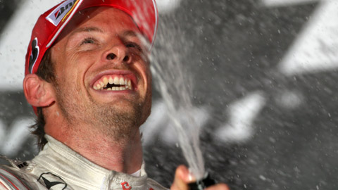 Shanghai - Gara<br>La pioggia esalta Jenson Button 