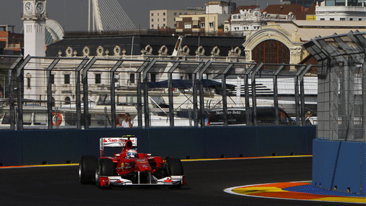 Valencia - Libere 2<br>Alonso brilla con la Ferrari