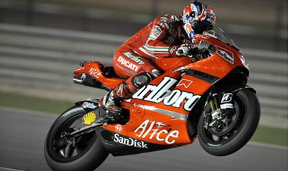 Losail - Prove libere 1-2<br>Casey Stoner inizia da campione