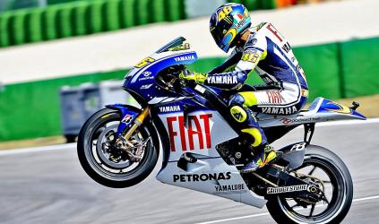 Misano, Gara:<br> l’allungo di Valentino Rossi