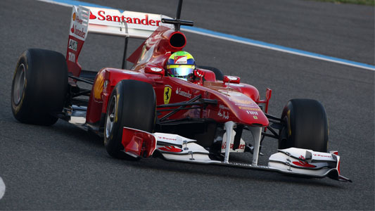 Test a Jerez - 1° giorno<br>Massa al top pensando a Kubica