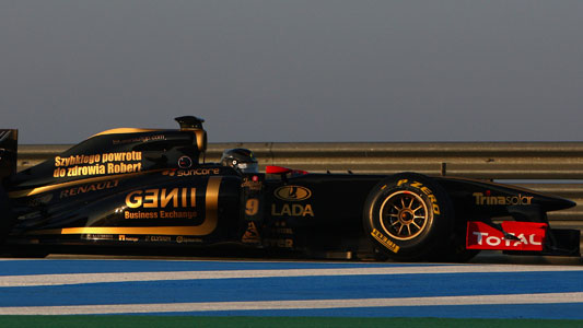 Test a Jerez - 3° giorno<br>Heidfeld primo con Lotus Renault