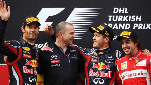 Istanbul - Gara<br>Dominio Red Bull, Alonso primo podio 
