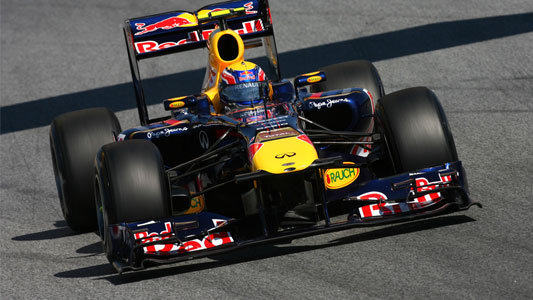 Montmelò - Libere 1<br>Webber e Vettel i leader