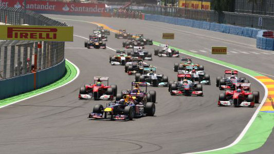 Valencia - Gara<br>Dominio di Vettel, grande Alonso