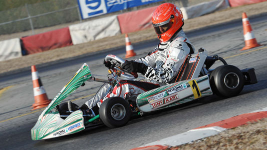 Schumacher si allena a Lonato col figlio Mick