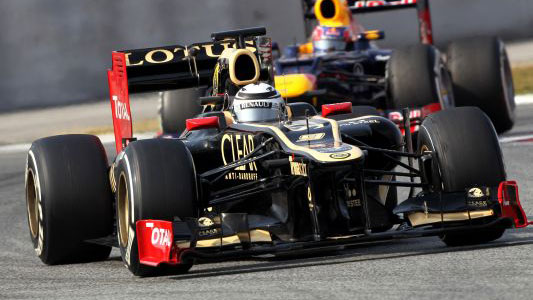 Test a Montmel&ograve; - 7° turno<br>Raikkonen e la Lotus da record