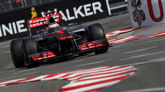 Monaco - Libere 2<br>Button, poi la pioggia