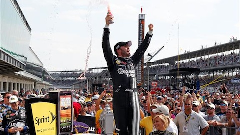 Indy, gara: poker di Johnson