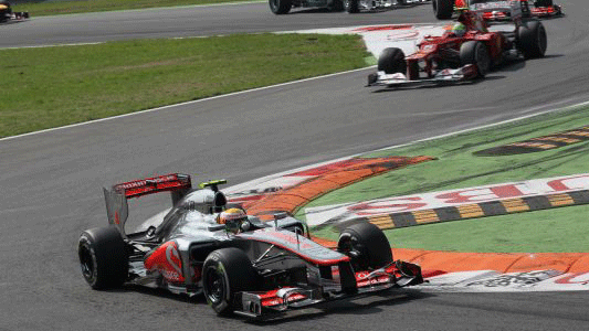 Monza - Gara - Domina Hamilton, Alonso terzo<br>Secondo posto da sogno per Perez