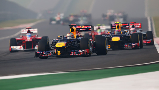 Greater Noida - Gara<br>Vettel, altro passo in avanti