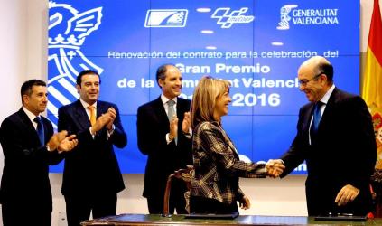 Valencia conferma la Moto GP sino al 2016