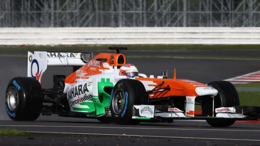 Di Resta porta in pista la VJM06<br>Rossiter con Force India a Jerez