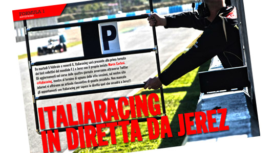 &Egrave; online il Magazine 212 Italiaracing<br>Segui con noi su Twitter i test di Jerez