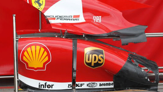 Soluzioni diverse per la Ferrari<br>&Egrave; sparito il buco sotto il muso