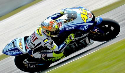Valentino Rossi chiude al vertice i test malesi