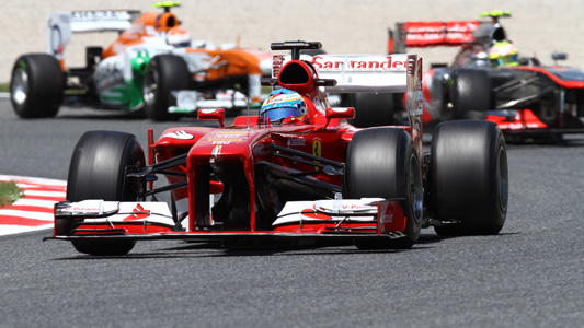 GP Spagna 2013 - Cronaca Live<br>&Egrave; festa Ferrari con Alonso 