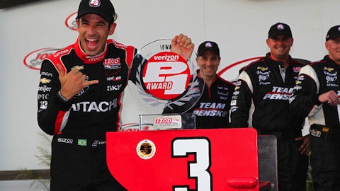 Iowa, batterie: Castroneves, pole 'dimezzata'