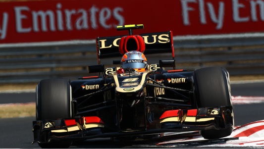 Budapest – Libere 3<br> Grosjean vola con Lotus