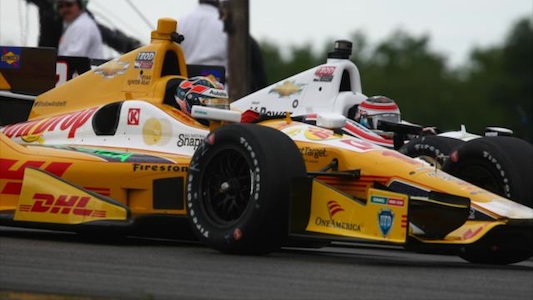 Mid-Ohio - Qualifica<br>Hunter-Reay batte Power, Filippi da... rosso
