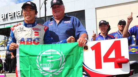 Houston, qualifica 1: Sato in pole position
