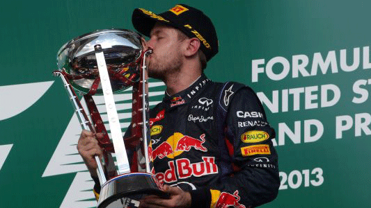 Austin - Vettel, otto vittorie consecutive<br>Alonso firma il quinto posto