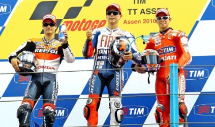 Assen, gara: Lorenzo vince. Alla ribalta Pedrosa e Stoner