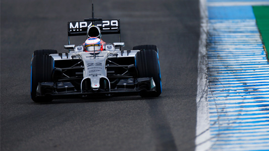 Jerez - 2° giorno<br>Button ancora davanti, Red Bull arrosto