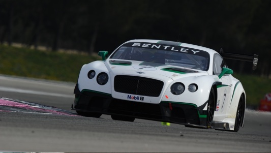 Test a Le Castellet - 1° giorno<br> Bentley velocissima, bene le Audi