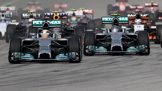 Sepang - La cronaca del GP<br>Hamilton e Rosberg padroni della F.1