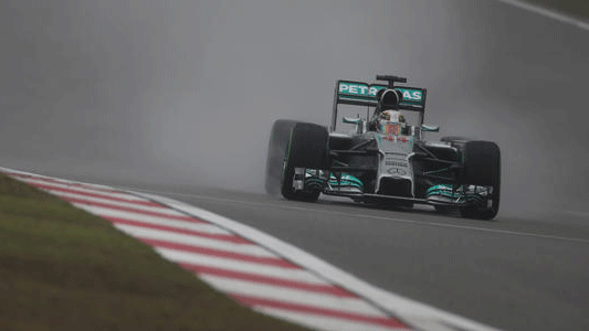 Shanghai - Qualifica<br>Hamilton strepitoso con la pioggia