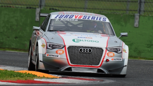 Vallelunga, qualifica: Kostka nel dominio Audi