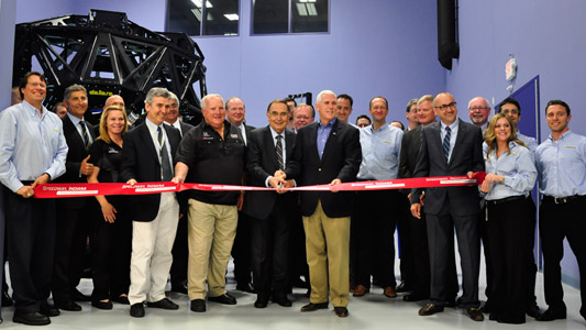 Il nuovo simulatore Dallara<br>inaugurato a Indianapolis