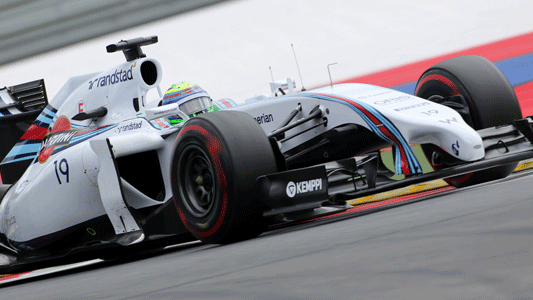 Spielberg - Qualifica<br>Clamorosa 1. fila: Massa e Bottas