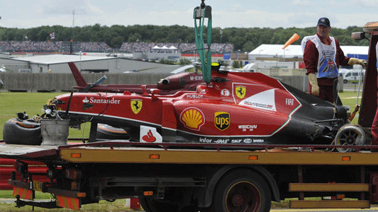 Silverstone - Che paura Raikkonen