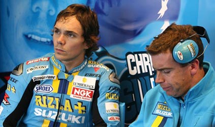 Mugello - Libere 2<br>Vermeulen leader con la Suzuki sotto la pioggia