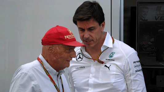 Spa - Terremoto in casa Mercedes<br>Wolff e Lauda attaccano Rosberg