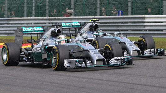 Spa - Mercedes, tensione alle stelle<br>Hamilton: ' Rosberg dice che lo ha fatto apposta'