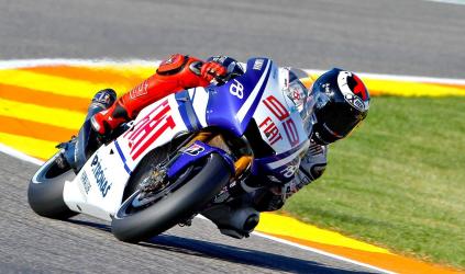 Valencia, gara: Lorenzo vince da campione. Sul podio Stoner e Rossi