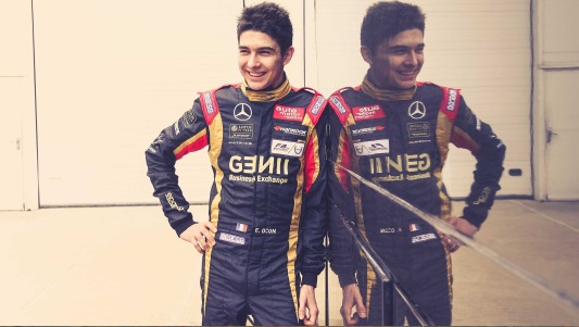 Ocon prova la Lotus F1 a Valencia