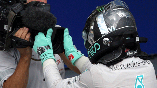 San Paolo - Rosberg tiene tutto aperto<br>Massa sul podio, orgoglio Raikkonen