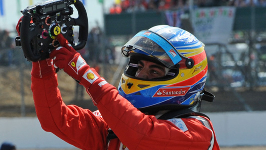 La Ferrari saluta Alonso<br>Atteso l'annuncio di Vettel