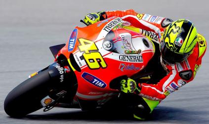 Test a Sepang, 1° giorno:<br>Stoner subito il più veloce
