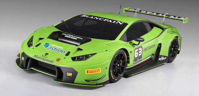 Lamborghini presenta la Huracan GT3<br />Tra i piloti Bortolotti, Venturini e Babini 