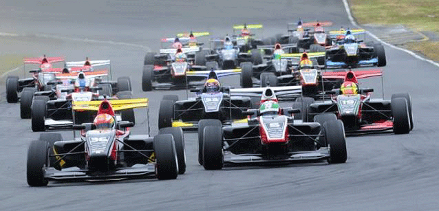 F.Toyota a Hampton Downs<br />A segno Maini, Maisano e Macleod