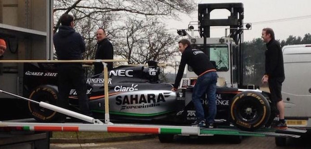 Force India con la VJM07 a Montmelò