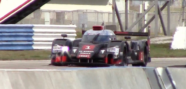 L'Audi R18 2016 si mostra a Sebring