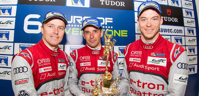 Silverstone, gara<br />Vittoria thrilling dell'Audi