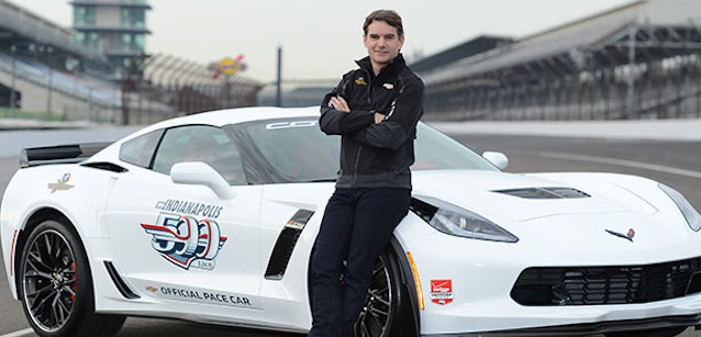 Jeff Gordon sulla Safety-Car di Indy